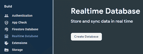 Creating firebase database