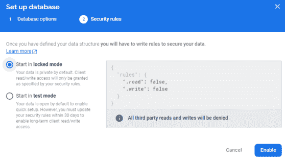 Start in locked mode