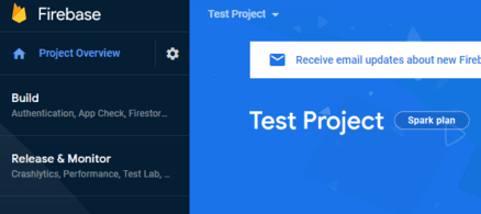 Firebase - New Project