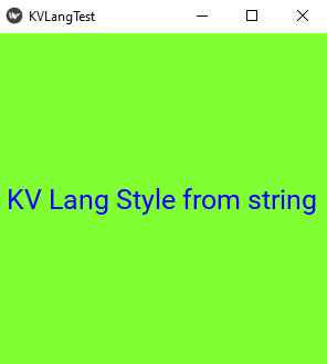 Writing kv language strings within the same python file