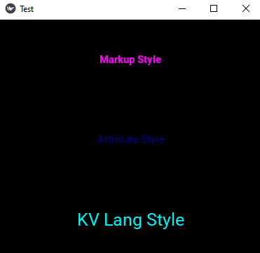 Kivy - applying style to widgets