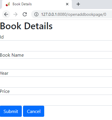 CherryPy and SQL Server - Add an Item